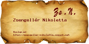 Zsengellér Nikoletta névjegykártya